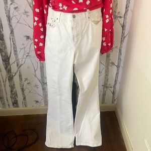 White Levi boot cut jeans size 12